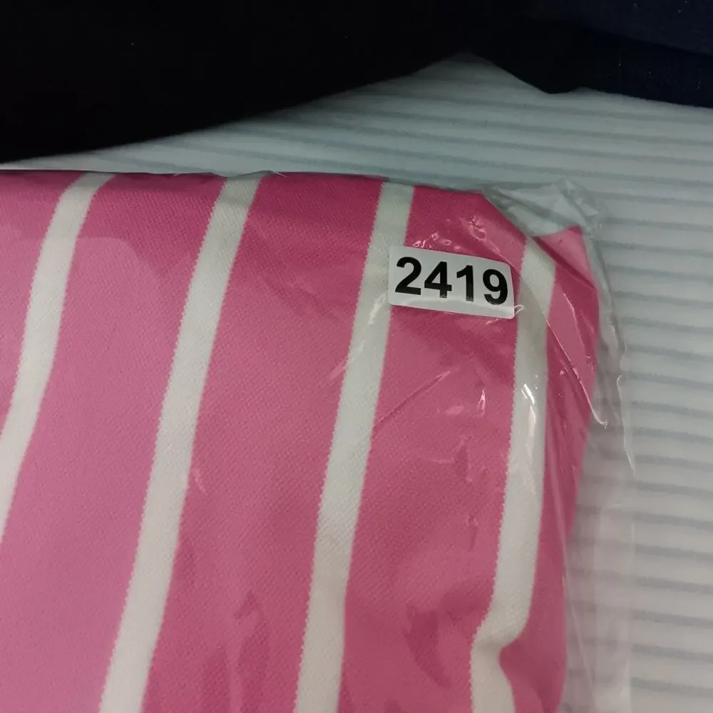 Polo Ralph Lauren Vintage‎ Knit Polo Men's Large Pink/White Striped Pony Preppy